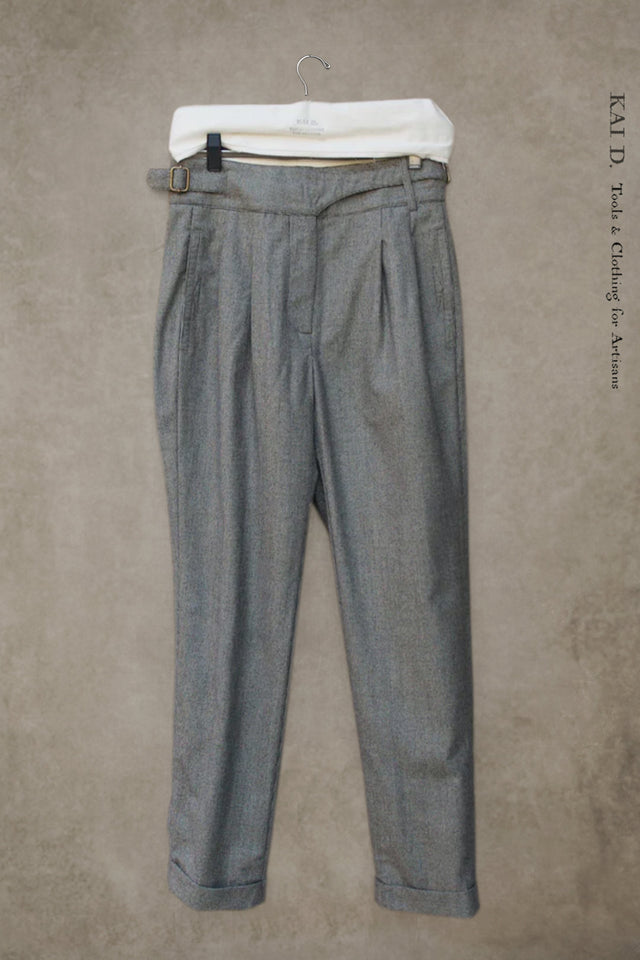 Isa Belted Pants - Tonal Houndstooth - XS,S, M
