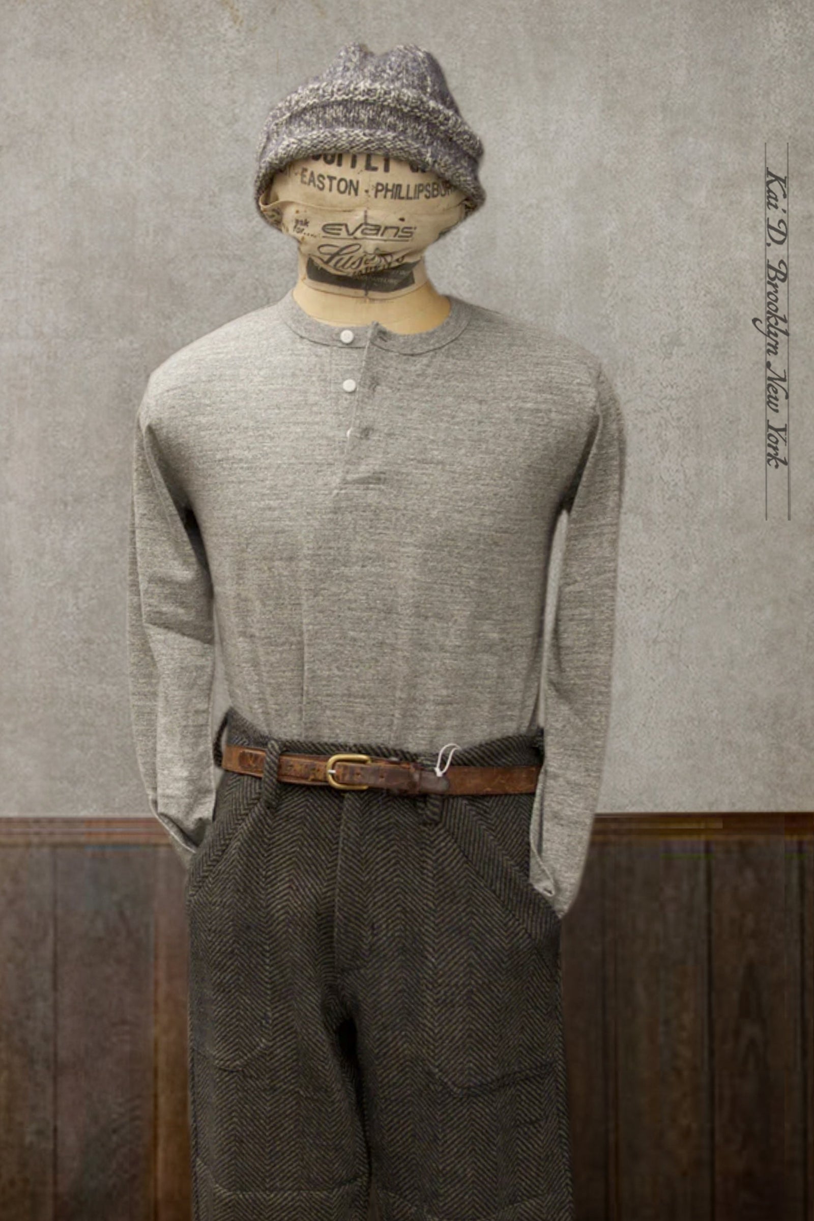 Long Sleeve Henley Tee M L Xl