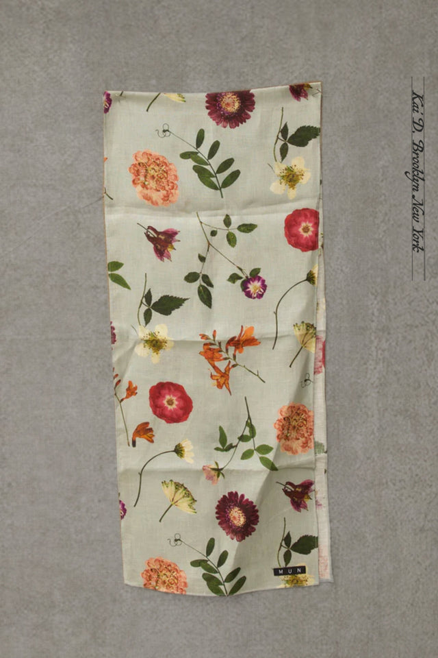 Petit Linen Floral Scarf