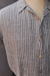Japanese Linen Camp Shirt M