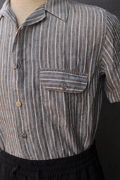 Japanese Linen Camp Shirt M