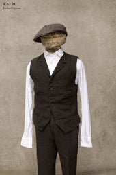 Doyle Vest Garment Dyed Heavy Linen M