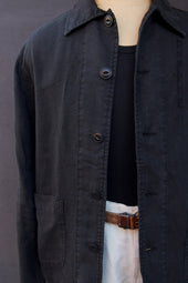 Cropped Worker S Linen Jacket M L
