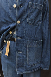Mason Collarless Jacket Washed 50 52
