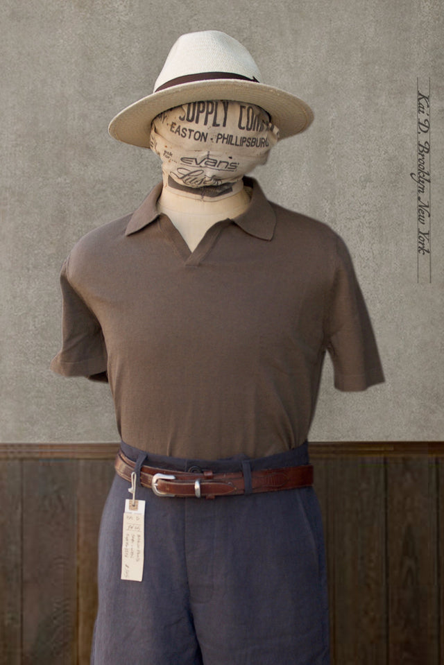 Johnny Collar Polo - Grey Green - M, XL (NO RETURN)