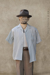 Boxy Camp Collar Shirt M L