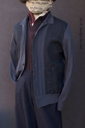 Retro Mixed Media Shirt Jacket Retro M L Xl