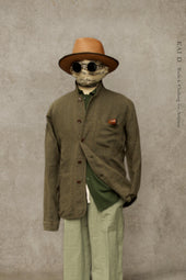 Mondrian Shirt Jacket Garment Dyed Belgian Linen Xl Xxl