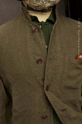 Mondrian Shirt Jacket Garment Dyed Belgian Linen Xl Xxl