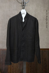 Mondrian Shirt Jacket Garment Dyed Heavy Linen M L