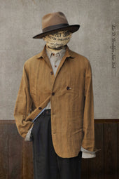 Degas Work Jacket Soft Cotton Herringbone M L Xl