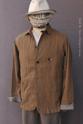 Degas Work Jacket Soft Cotton Herringbone M L Xl