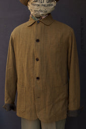 Artisan Field Jacket Soft Cotton Herringbone S M L Xl Xxl
