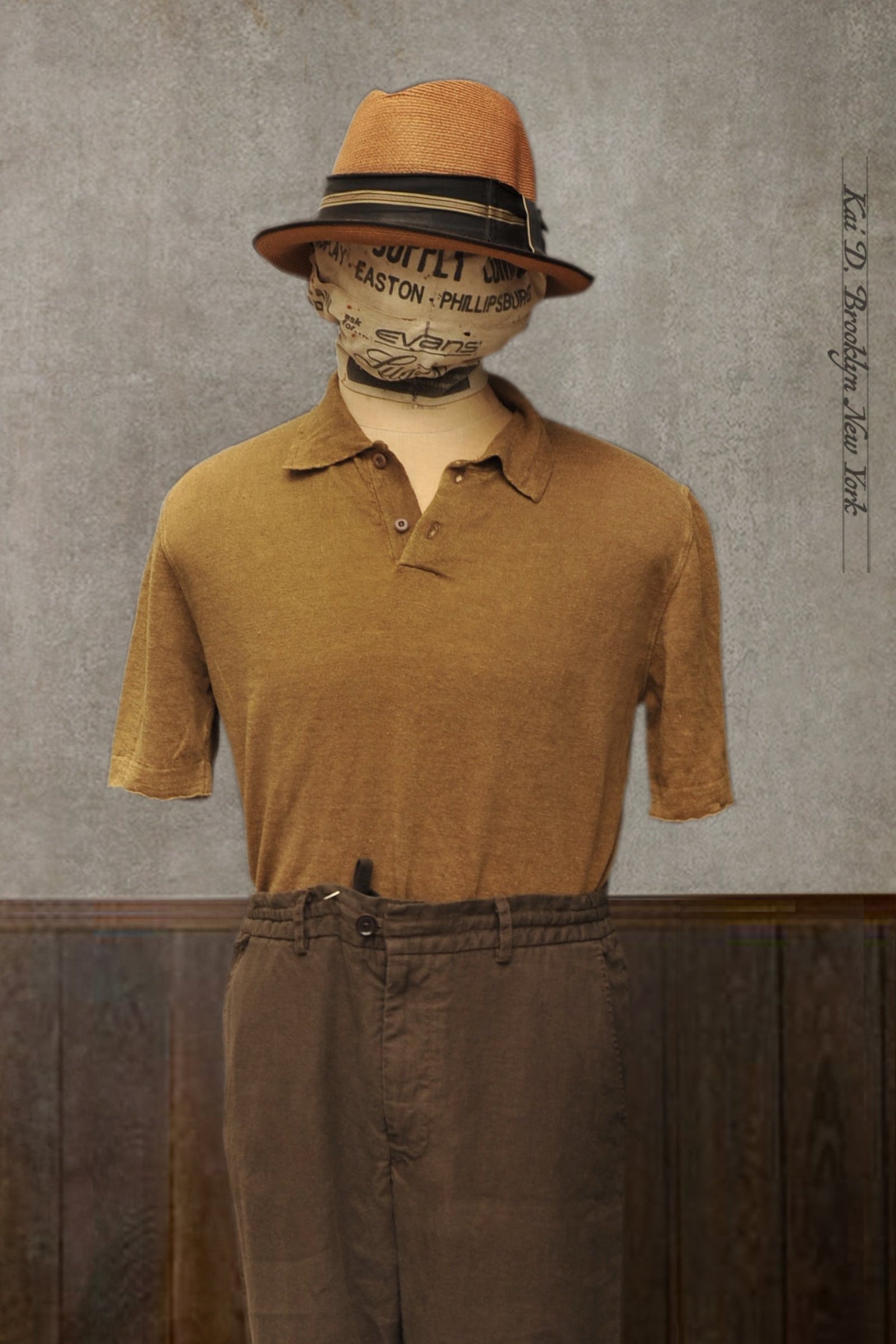 Fine Gauge Linen Polo S