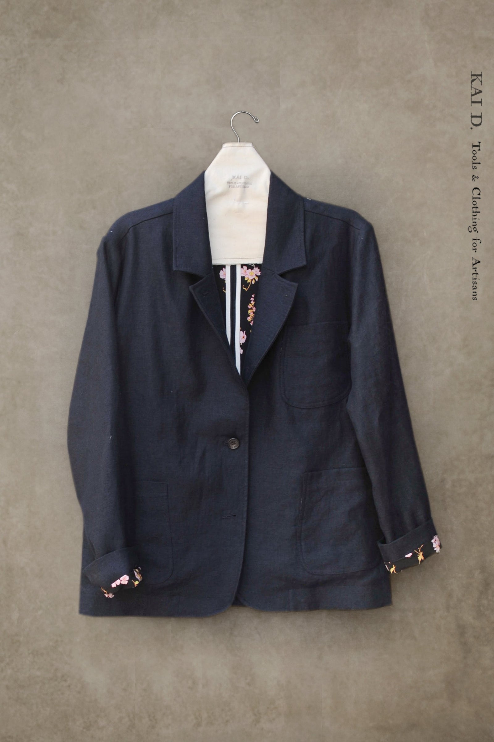Cleo Jacket - Japanese linen - Blue Nile - S, M