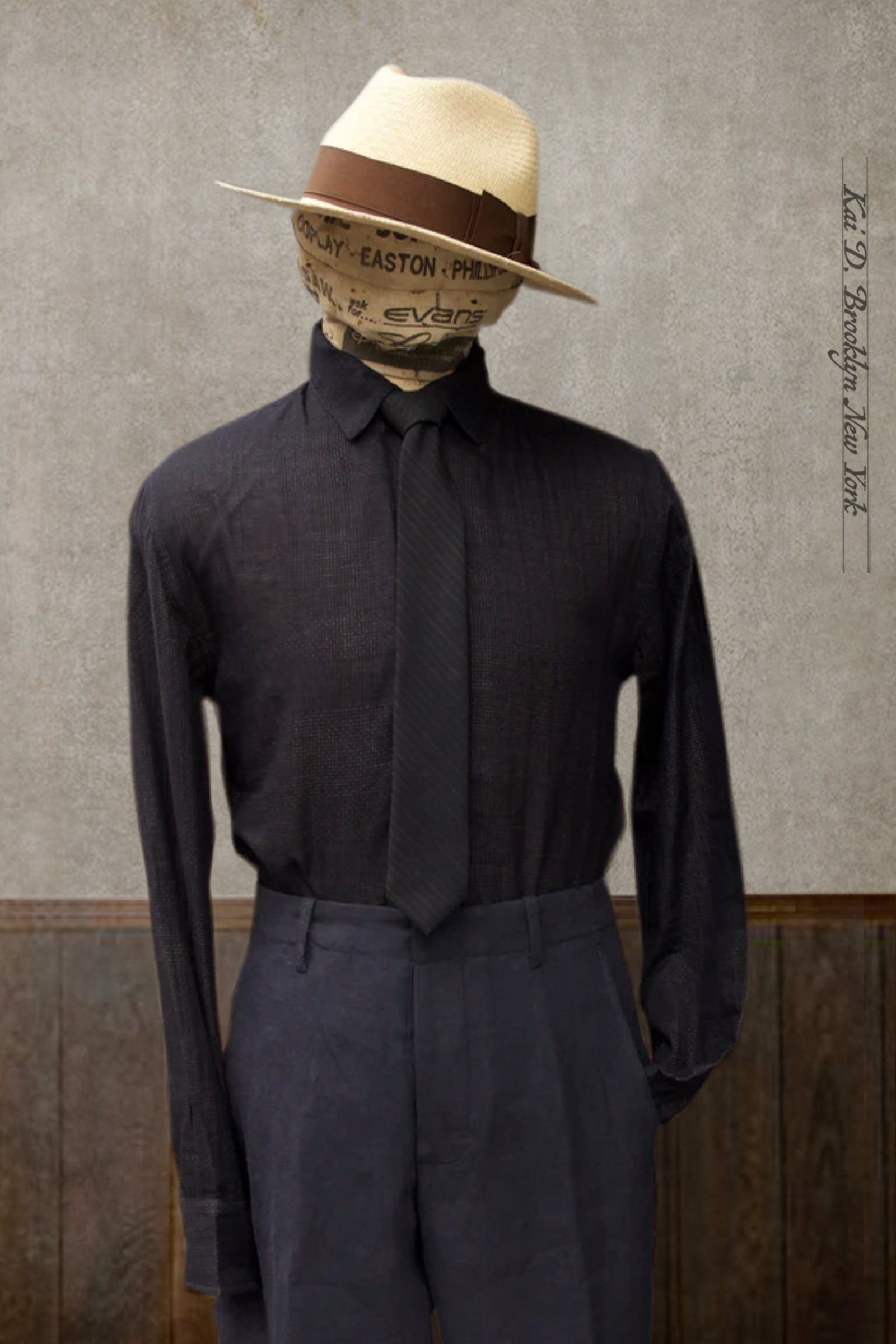 Delancey Shirt Double Gauze Cotton Navy L Xl