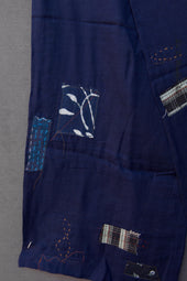 Boro Cotton Scarf Double C