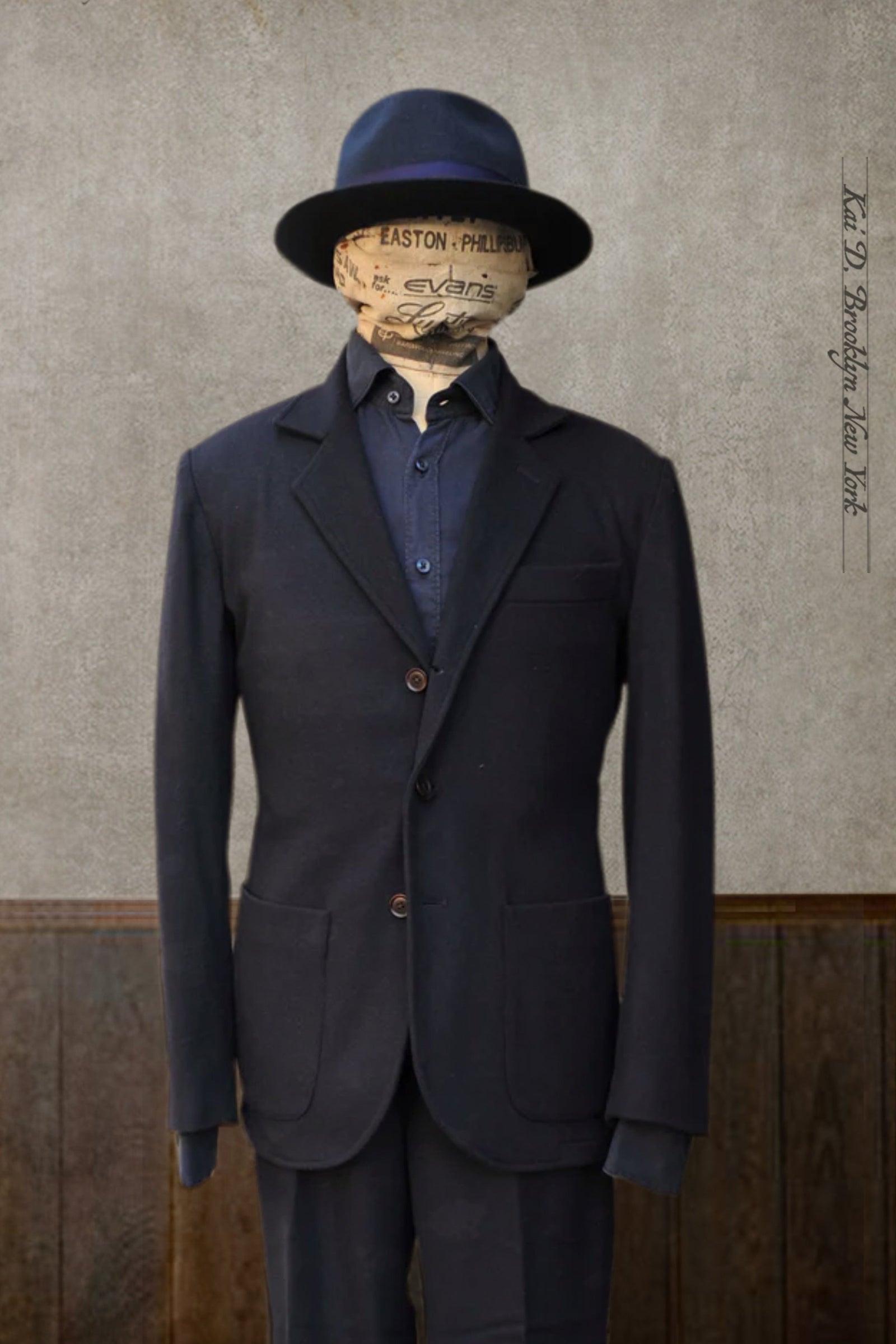 Shoemaker's Jacket - Navy Wool Cashmere - M, XL