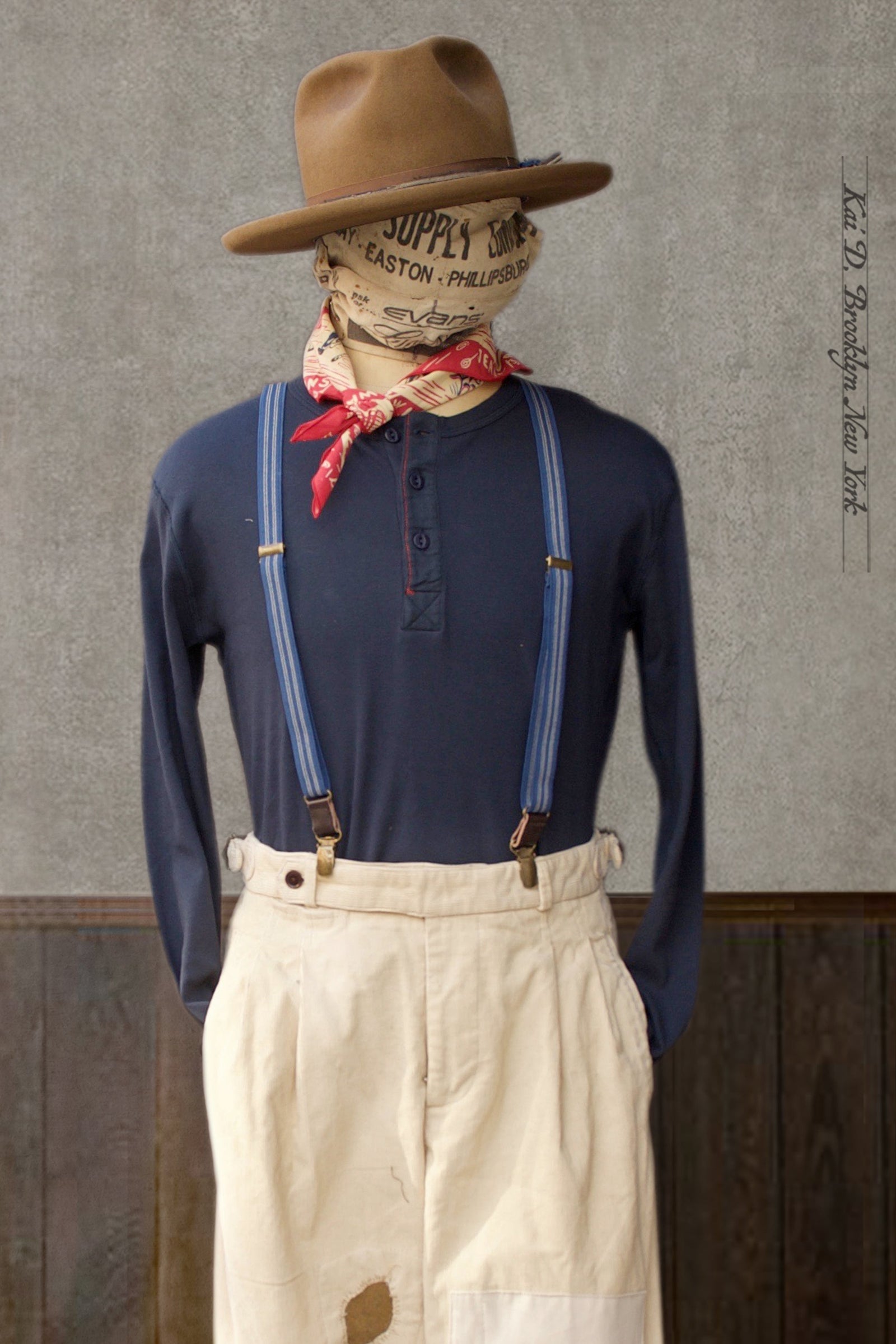 Henley Harri - Navy - S, M, XL