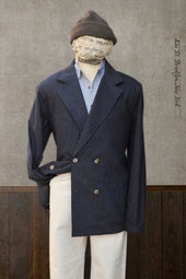 Double Breasted Jacket Pinstripe 48