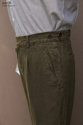 Novelist Trousers Washed Linen 28 29 32 33