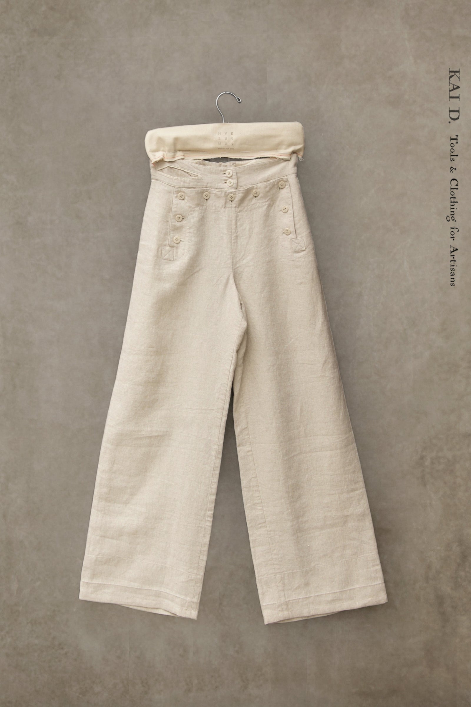 Sailor Pants Japanese Linen Xs S M L