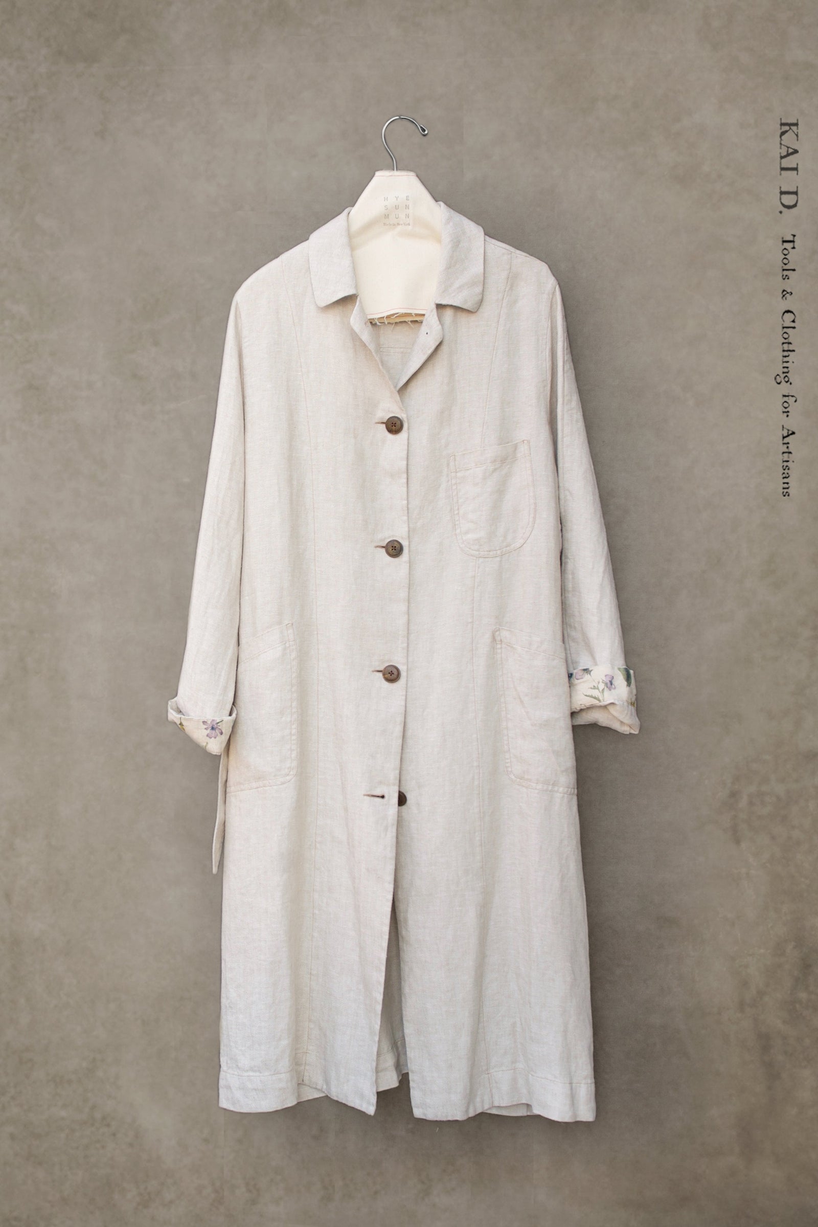 Anthropologist Coat Washed Linen S M