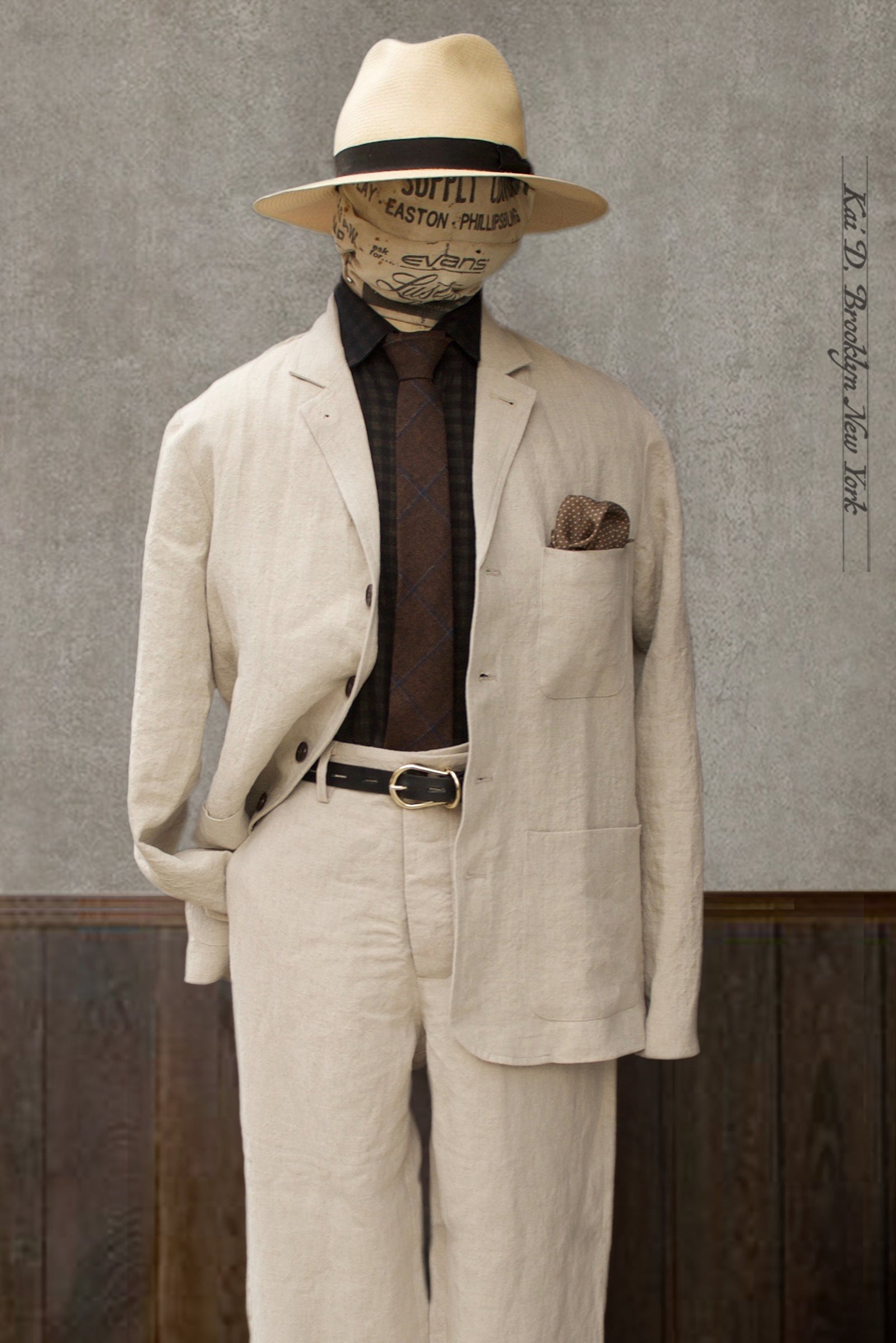 Ginsberg Jacket (Relaxed Cut) - Oatmeal Sabi Linen - M, L, XL