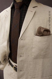 Ginsberg Jacket Sabi Linen M L Xl