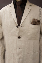 Ginsberg Jacket Sabi Linen M L Xl