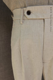 Novelist Trousers Cotton Linen Herringbone Twill 36