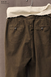 Isa Belted Pants Cotton Moleskin M