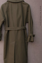 Jolie Trench Coat Wax Feel Cotton S M