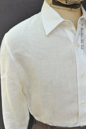 Delancey Shirt Belgian Linen Oyster M Xl Xxl