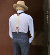 Light Belgian Linen Borough Pants Blue 30 32 34 36