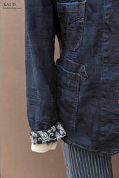Degas Jacket Patchwork Weave Deep S M L Xl
