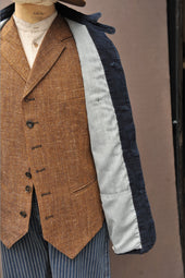 Degas Jacket Patchwork Weave Deep S M L Xl