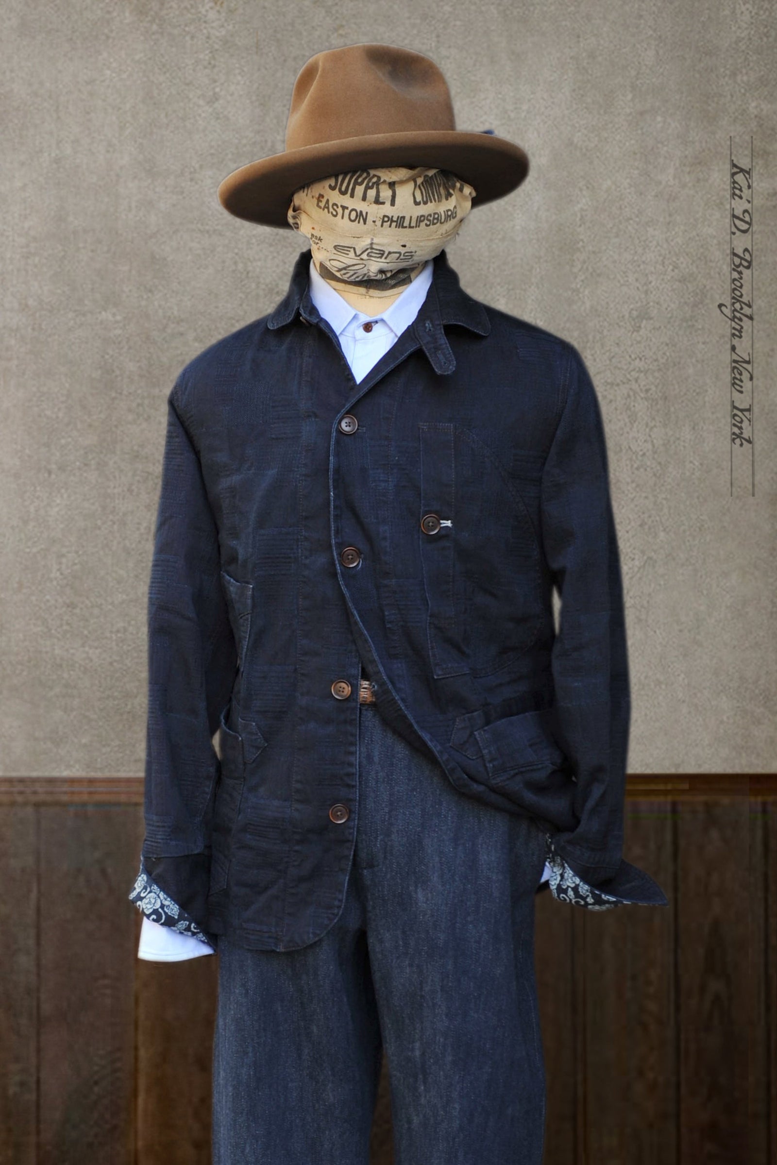 Degas Jacket Patchwork Weave Deep S M L Xl