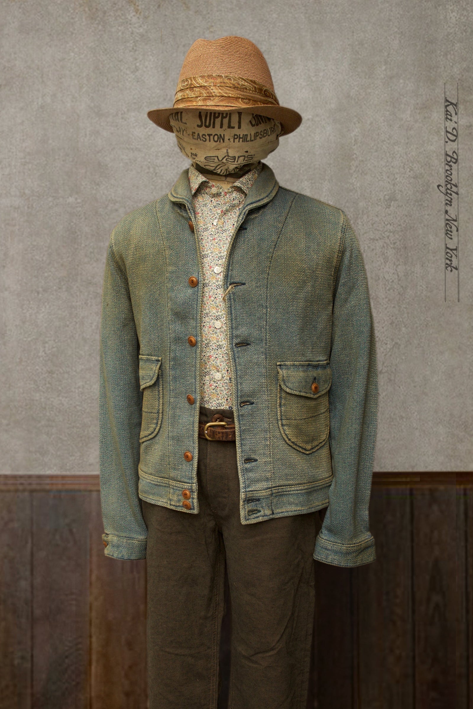 Shawl Collar Pioneer Jacket Vintage Wash S