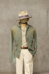 Shawl Collar Pioneer Jacket Vintage Wash S