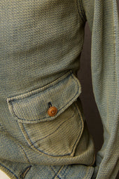 Shawl Collar Pioneer Jacket Vintage Wash S