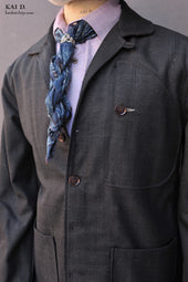 Hardy Chore Jacket Tonal Plaid Virgin Wool M