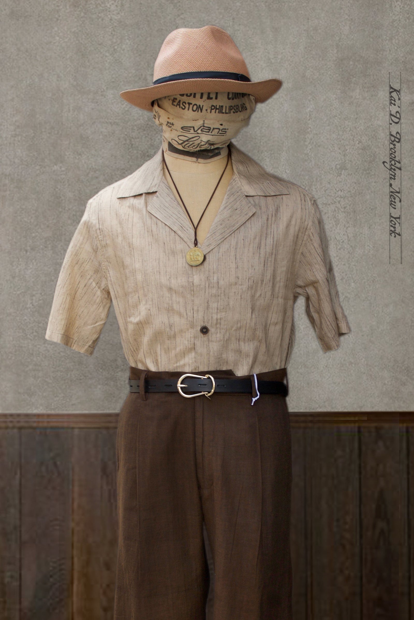 Artist Lounge Shirt Tussar Silk M L