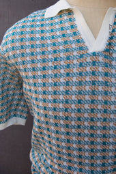 Retro Pattern Polo M