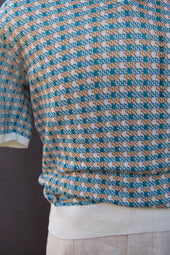 Retro Pattern Polo M