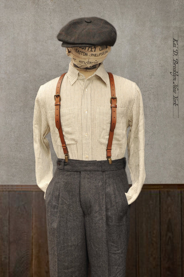 Rios Workshirt - Natural Ticking Stripe - 2(M)