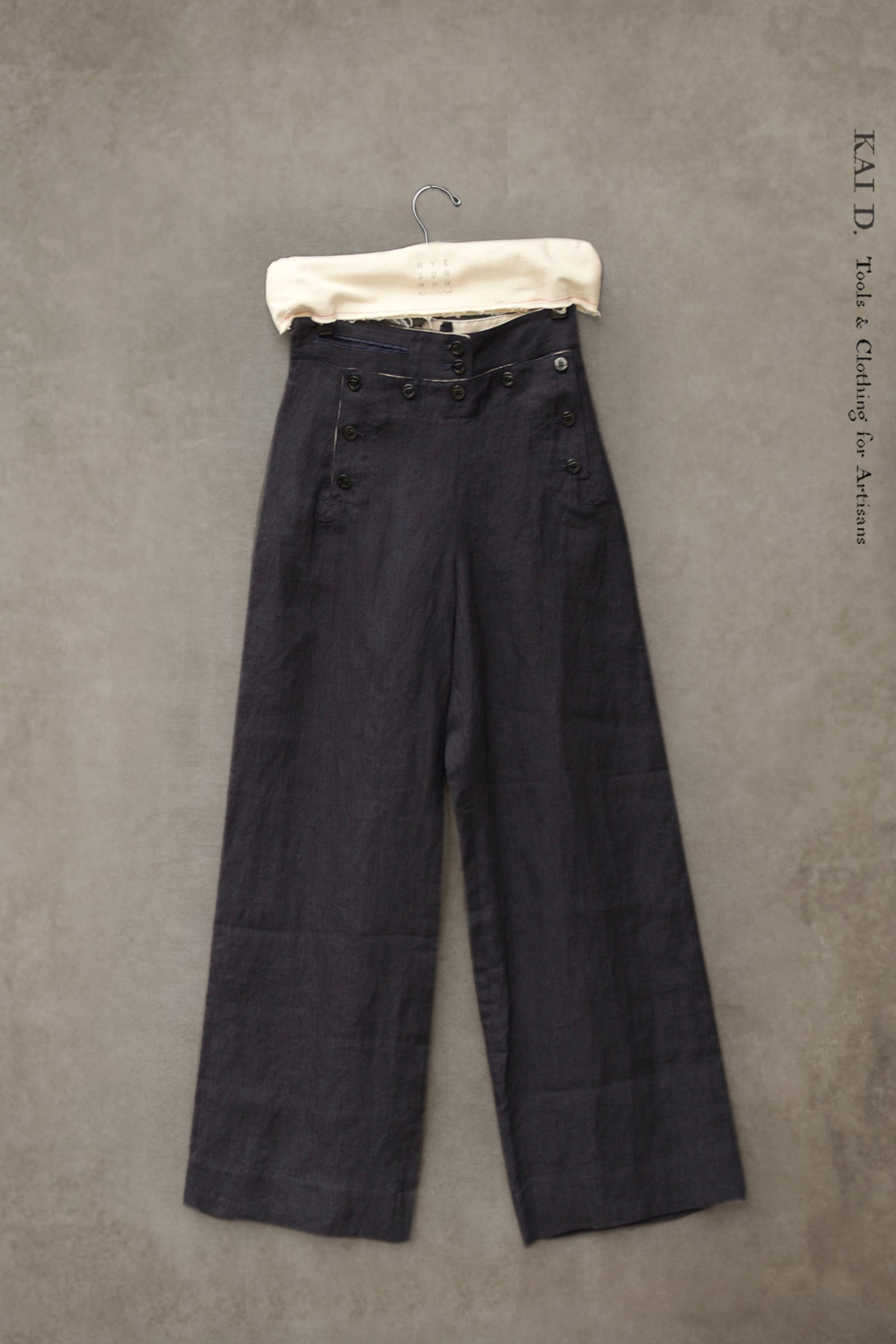 Sailor Pants Japanese Linen Xs L