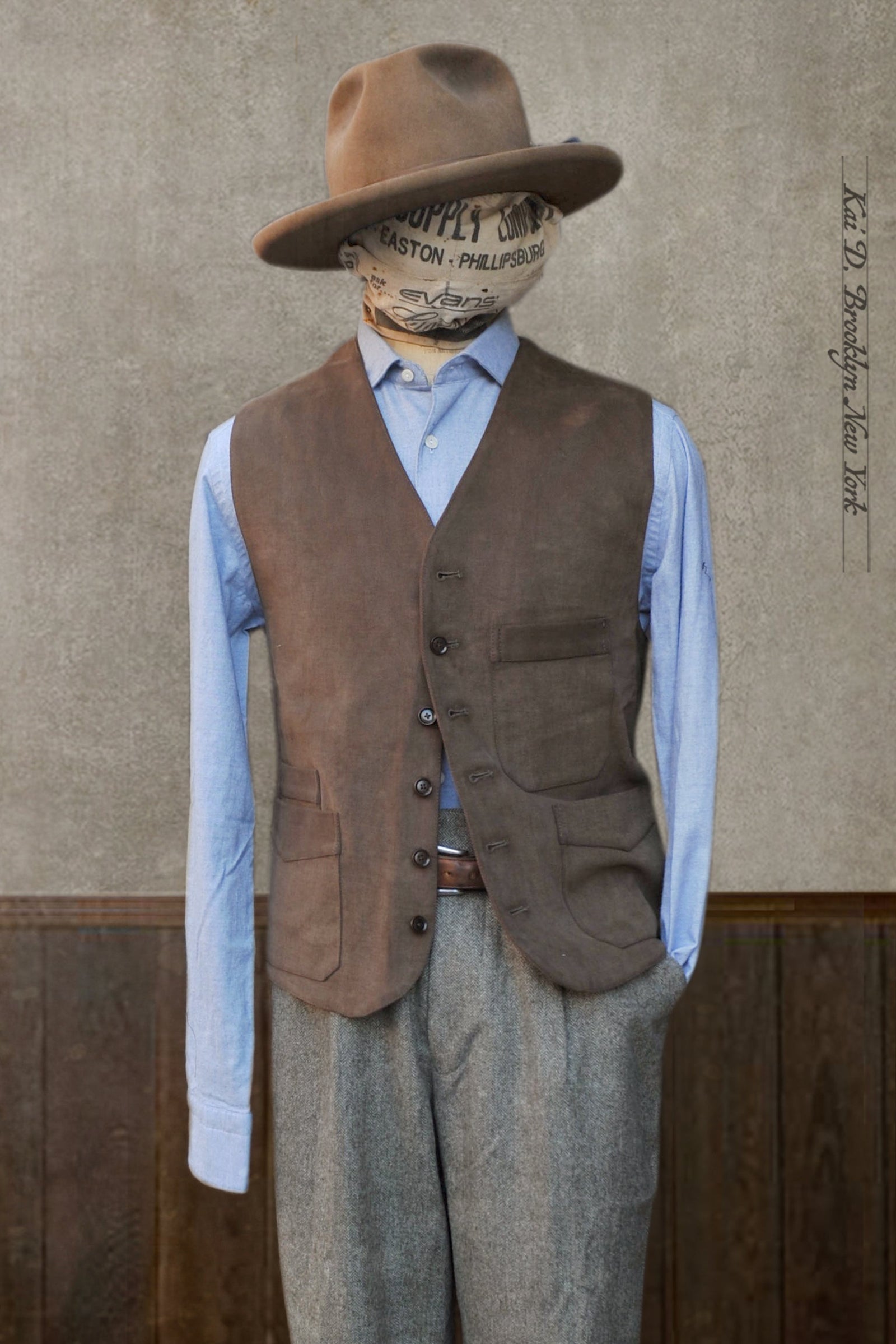 Shoemaker S Vest Italian Moleskin L