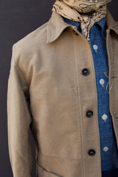 French Moleskin Work Jacket Desert 44 46 50