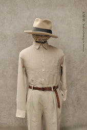 Belgian Linen Essential Shirt Flax 46 48 50 52